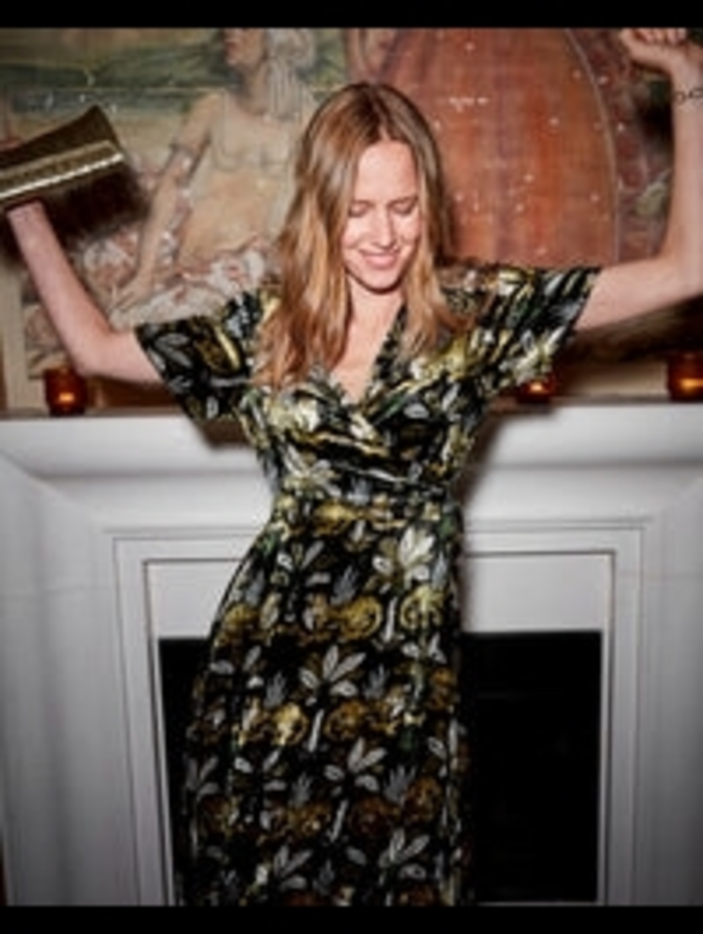 Printfresh Untamed Tiger - Willow Wrap Dress - Gold Ink